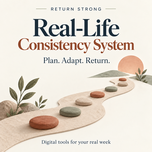 Return Strong Real-Life Consistency System. Plan, adapt and return.
